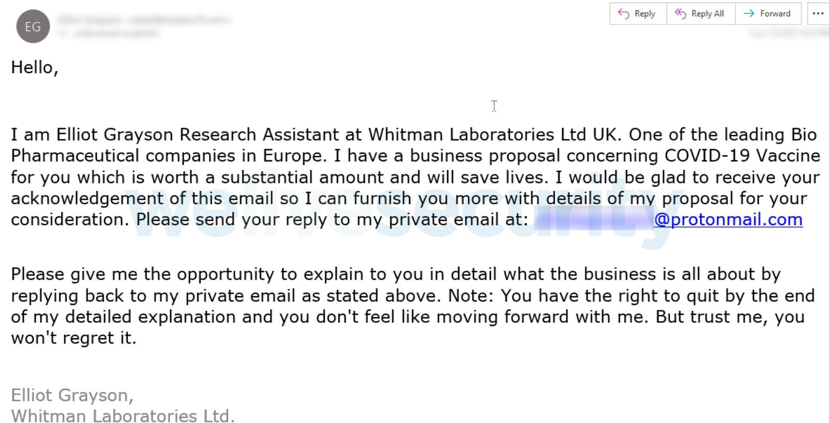 Cyberprzestępca podszył się pod pracownika brytyjskiego koncernu farmaceutycznego