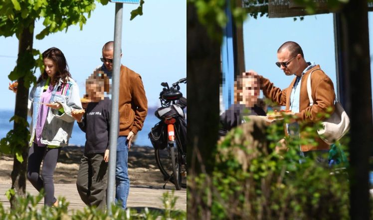 Marcin Hakiel "przyłapany" w Sopocie z Dominiką i córką.