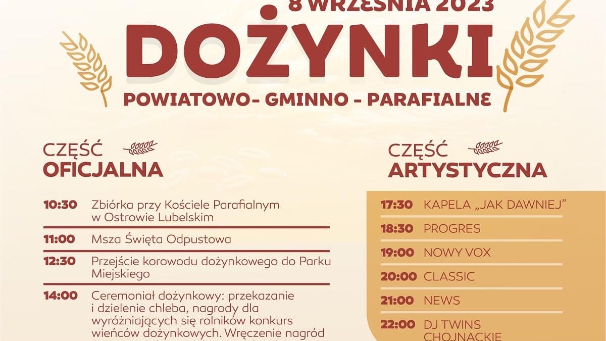Dożynki w Ostrowie Lubelskim 2023