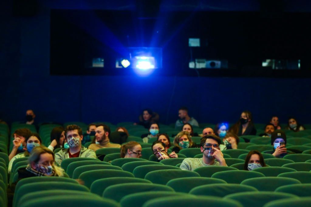 Kino Kijów w Krakowie, 12 lutego 2021 r.