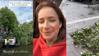 Anna Dereszowska relacjonuje pobyt w Amsterdamie, pokazując miasto po cyklonie. "Krajobraz po ARMAGEDONIE"