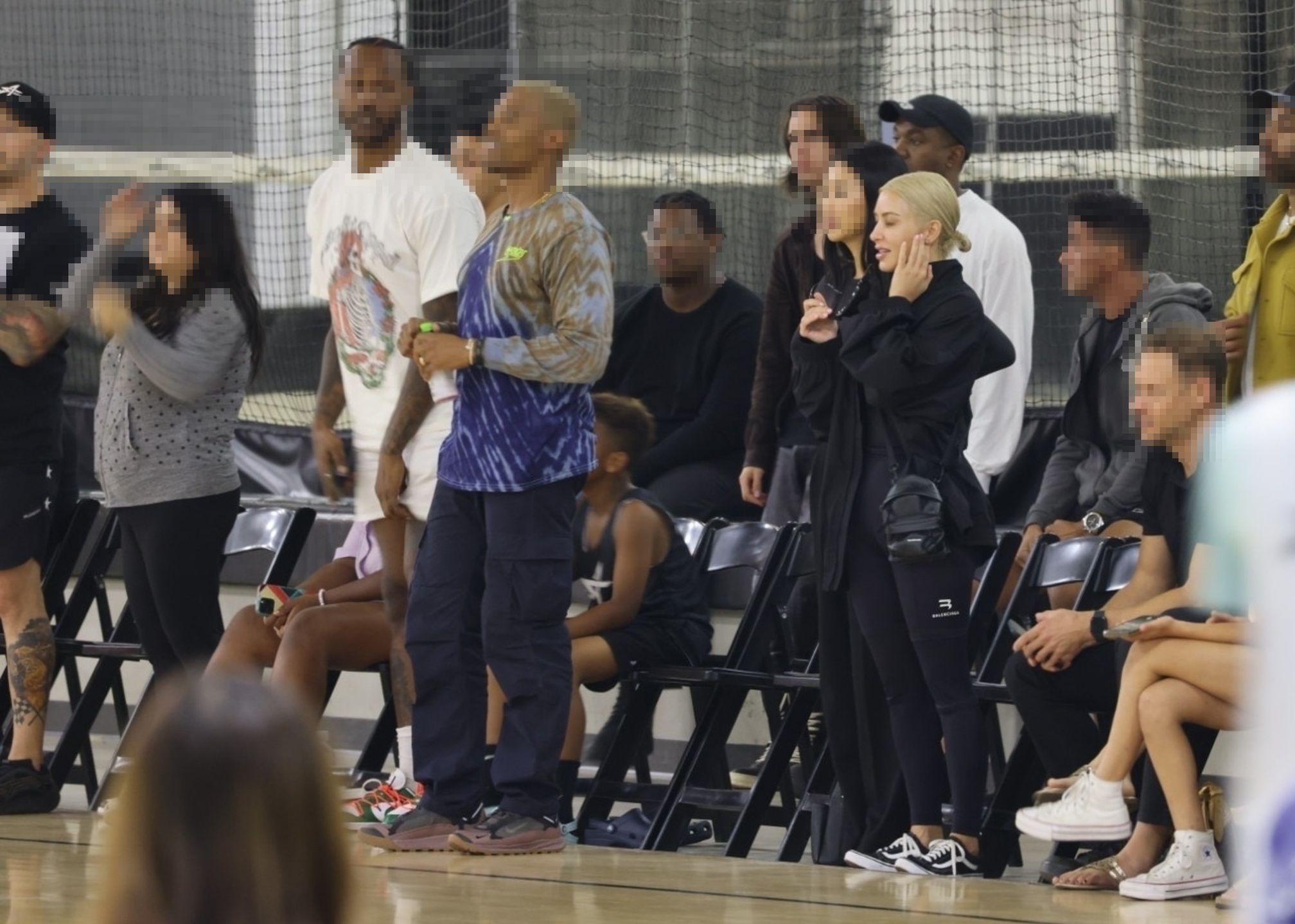 Kanye West i Kim Kardashian na meczu koszykówki córki North West