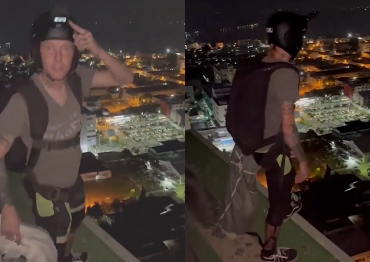 British BASE jumper's fatal leap from Bangkok skyscraper captured in chilling video