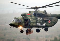 Mi-8 i Mi-24 Białorusi przy Białowieży. Apel gen. Skrzypczaka