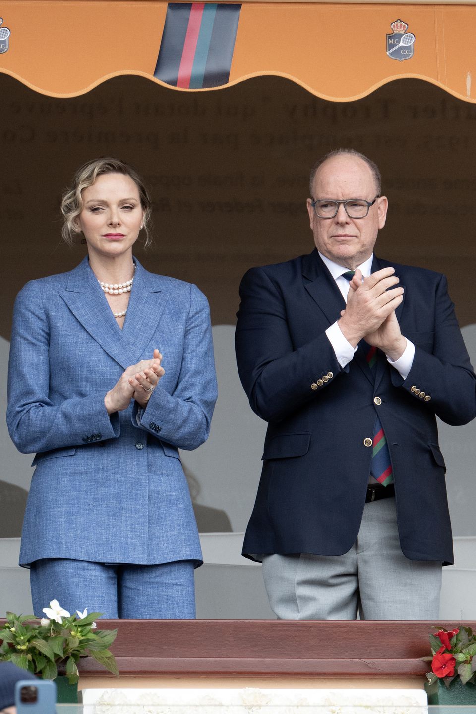Książę Albert i księżna Charlene na finale turnieju w Monako
