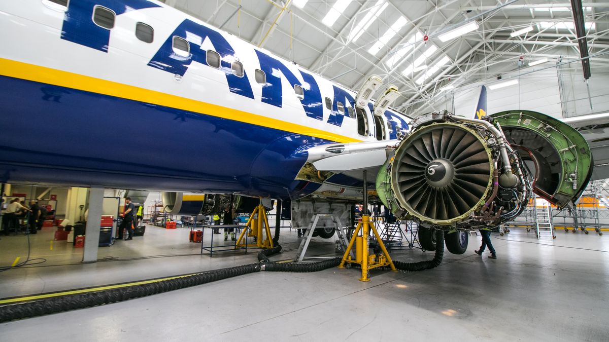 Ryanair serwisuje swoje samoloty m.in. we Wrocławiu
