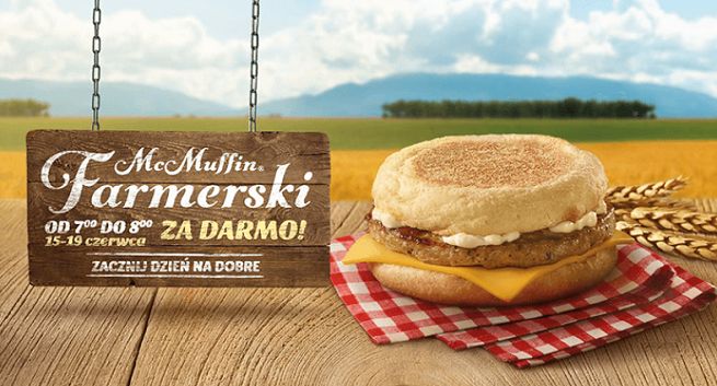 Darmowy McMuffin Farmerski rano w promocji McDonald’s (wideo)