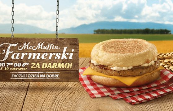Darmowy McMuffin Farmerski rano w promocji McDonald’s (wideo)