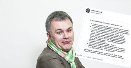 Impreza u Mazurka. Już pisze o następnej. Ma też kilka słów do Tuska
