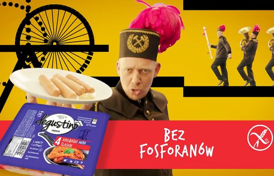 Kiełbaski Degustino reklamowane po śląsku i dziecięcemu (wideo)