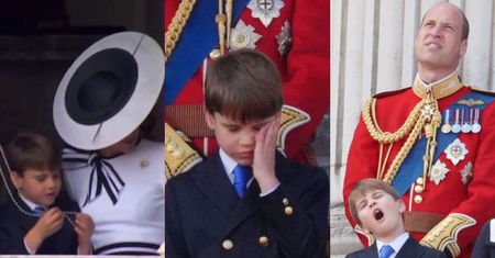 Znudzony Książę Louis ponownie skradł show na balkonie Pałacu Buckingham, prezentując cały wachlarz min (ZDJĘCIA)