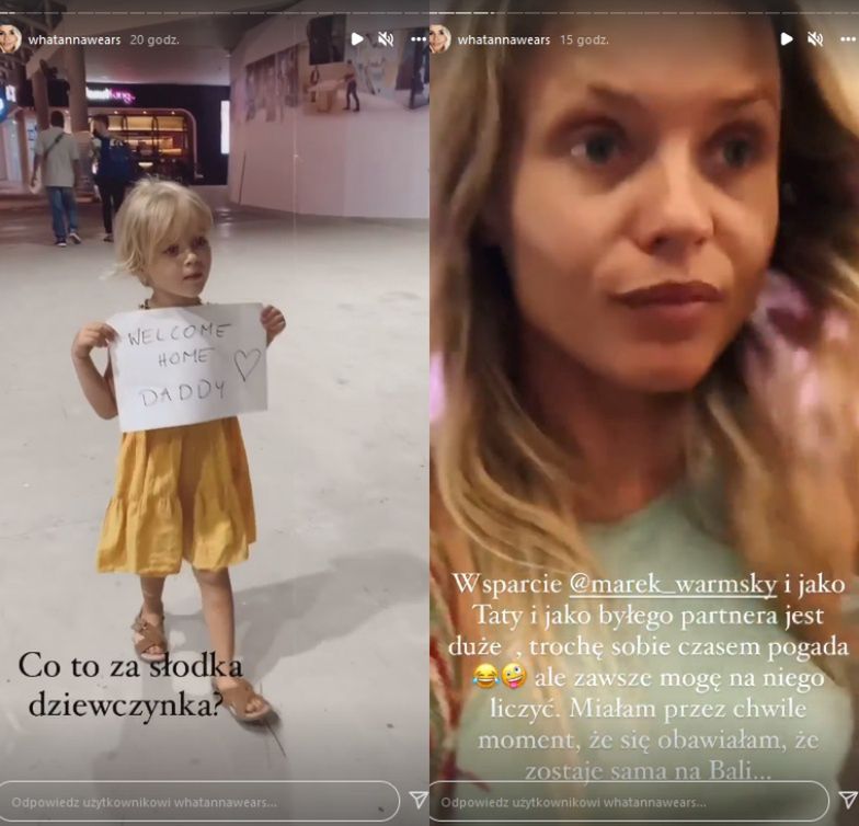Anna Skura odbiera byłego męża z lotniska