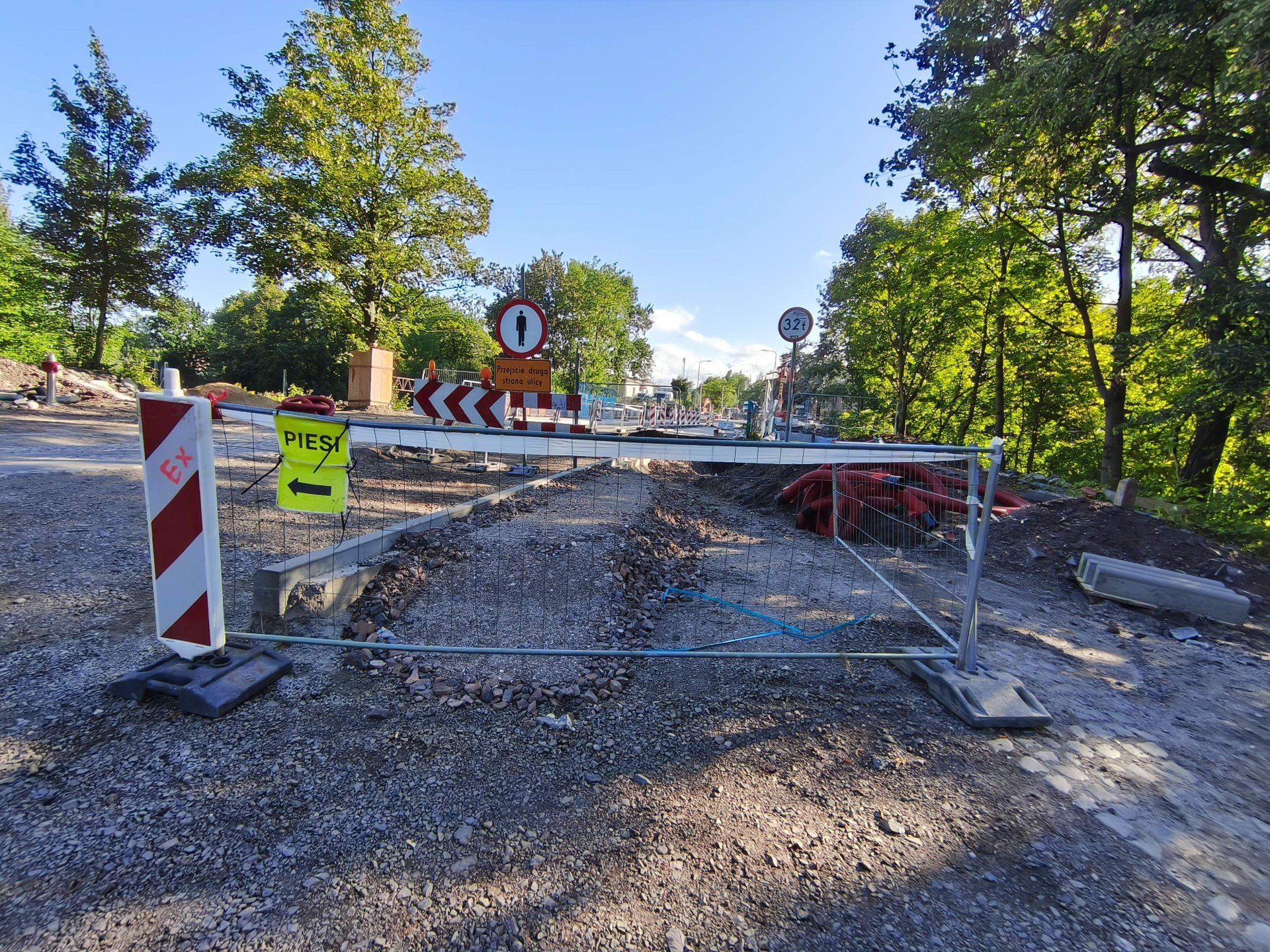 Ul. Beethovena w przebudowie i budowa zbiornika