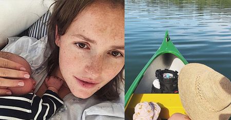 Olga Frycz śmieje się z "instamatek": "Przysięgam, że córka miała kapok"