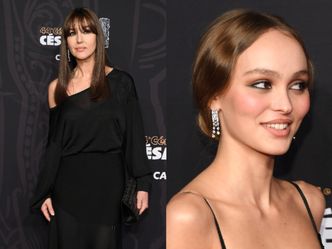 Cezary 2019: Posągowa Monica Bellucci i wychudzona Lily-Rose Depp błyszczą na finałowej gali (ZDJĘCIA)