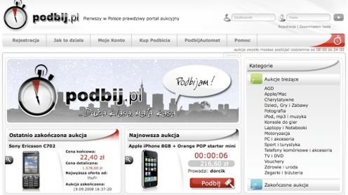 Podbij.pl - inne podejście do aukcji internetowych 1