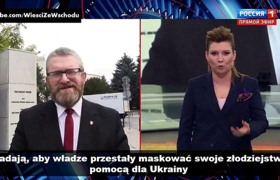 Niedzielski o występie Brauna w rosyjskiej telewizji: staje się stronnikiem Putina niszczącego niepodległą Ukrainę