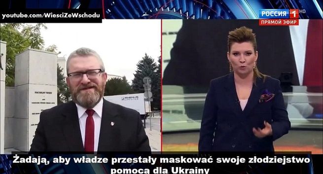 Niedzielski o występie Brauna w rosyjskiej telewizji: staje się stronnikiem Putina niszczącego niepodległą Ukrainę