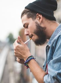 The effects of smoking at a young age. Which organ is affected by cigarette smoke to the same extent as the lungs