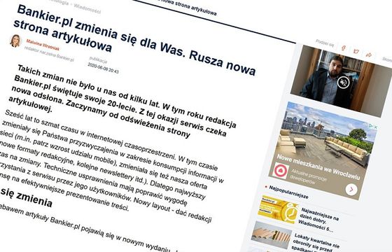 Bankier.pl niebawem w nowej wersji, zmienią się layout i nawigacja