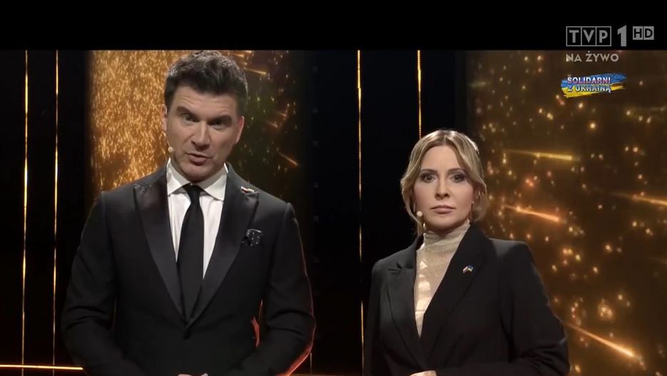 Tomasz Kammel i Marta Kielczyk na koncercie "Podaj rękę Ukrainie"
