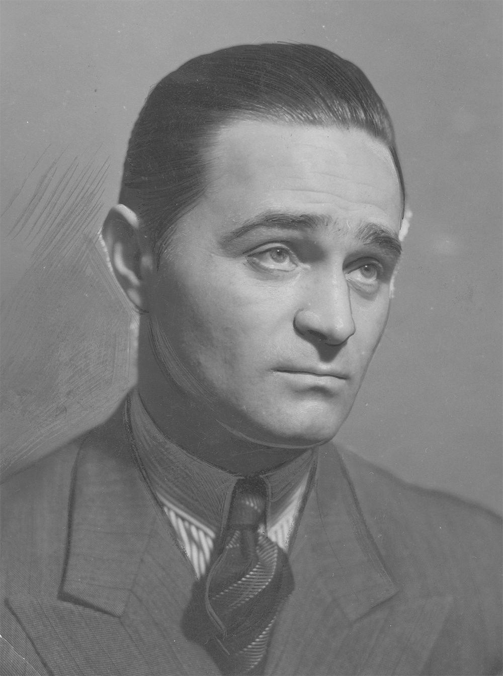 Adolf Dymsza na fotografii z 1938 roku (domena publiczna).