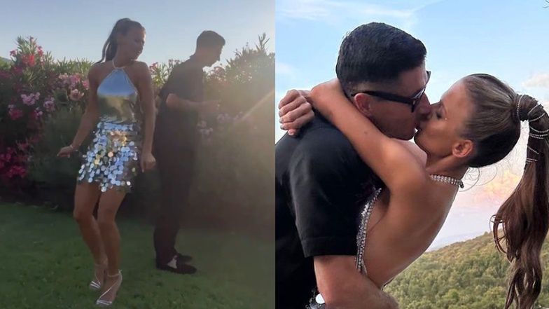 Błyszcząca Anna Lewandowska pląsa po trawie i CAŁUJE SIĘ z mężem