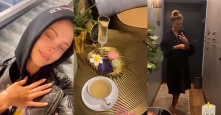 Joanna Opozda relaksuje się bez Antka: kawka z cynamonem, masaż tajski i makaroniki
