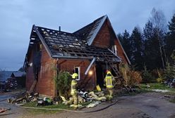 Pożar domu w Podlaskiem. Wyjazd do dziadków uratował im życie