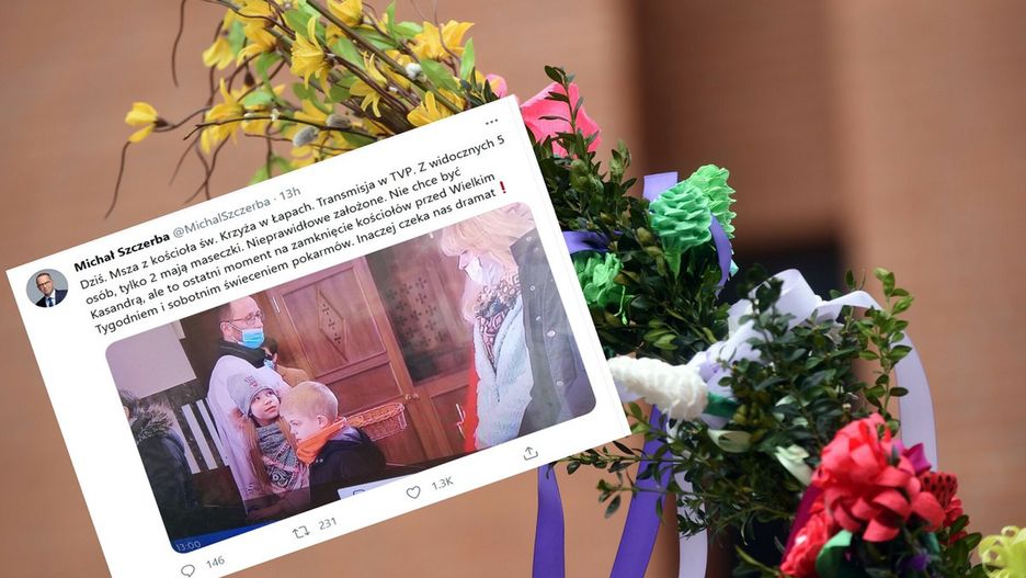 Koronawirus. Transmisja mszy z kościoła w Łapach  