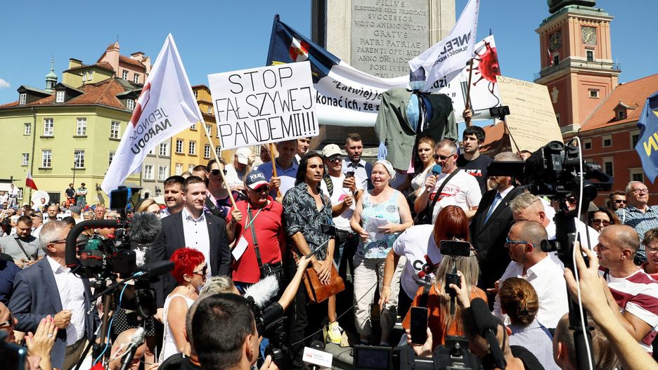 Protest antyszczepionkowców w Warszawie. Organizatorzy nie chcą kolejnego lockdownu 