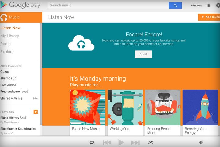Przechowuj 50 000 piosenek w chmurze Google za darmo 2