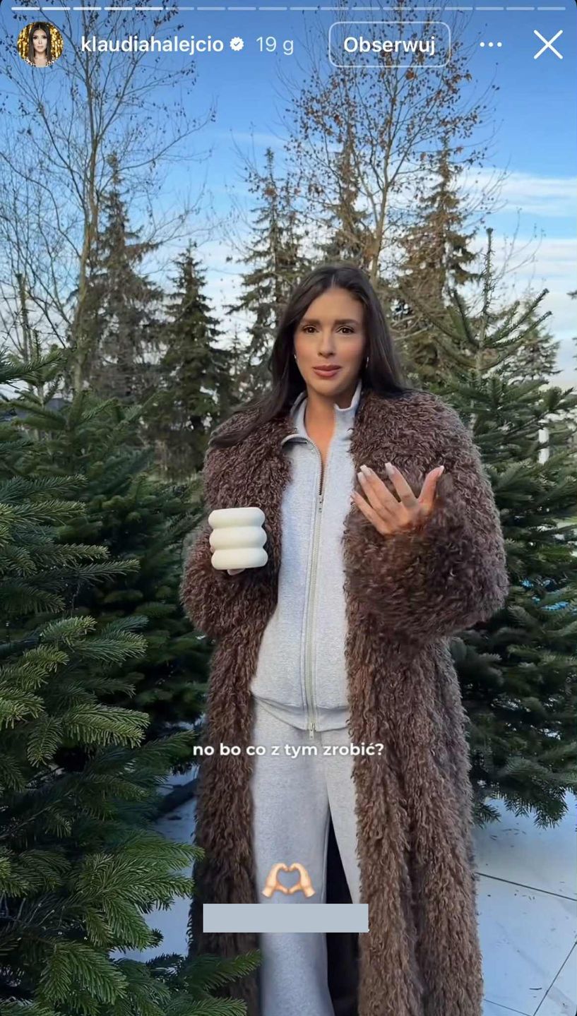 Klaudia Halejcio w komplecie dresowym 