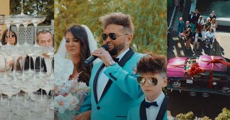 Rutkowscy chwalą się "oficjalnym filmem" z imprezy komunijno-weselnej: szampan, fotobudka, Baciary i BMW za 200 tysięcy (WIDEO)