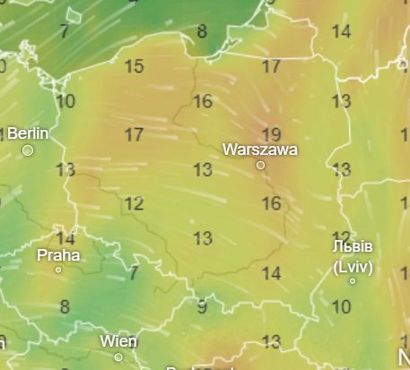 Prognoza na sobotę, 19 kwietnia