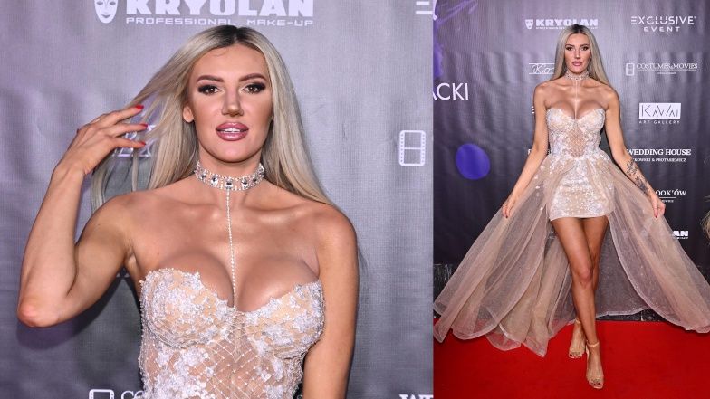 Justyna Gradek i Magdalena Lubacz na pokazie mody