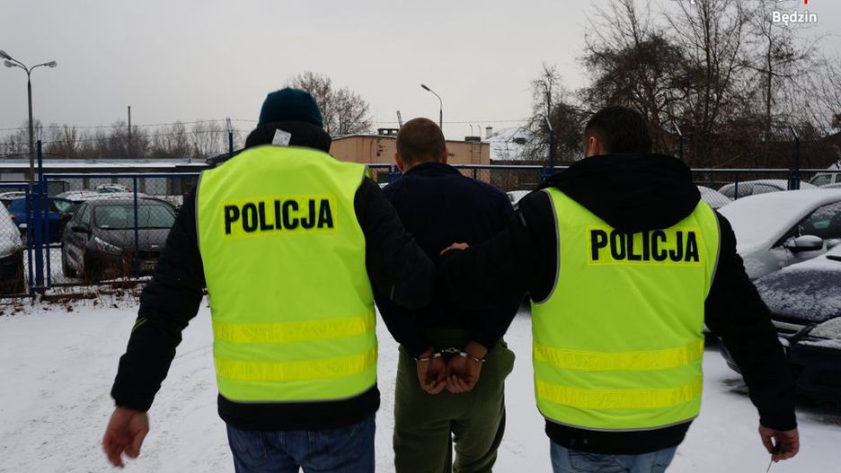 Kryminalni z Będzina musieli jechać aż do Krakowa, by złapać złodzieja części samochodowych.