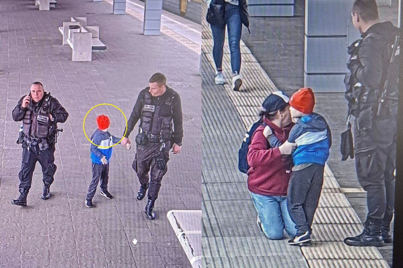 5-latek wyszedł z przedszkola i wsiadł do pociągu. Pojechał do innego miasta
