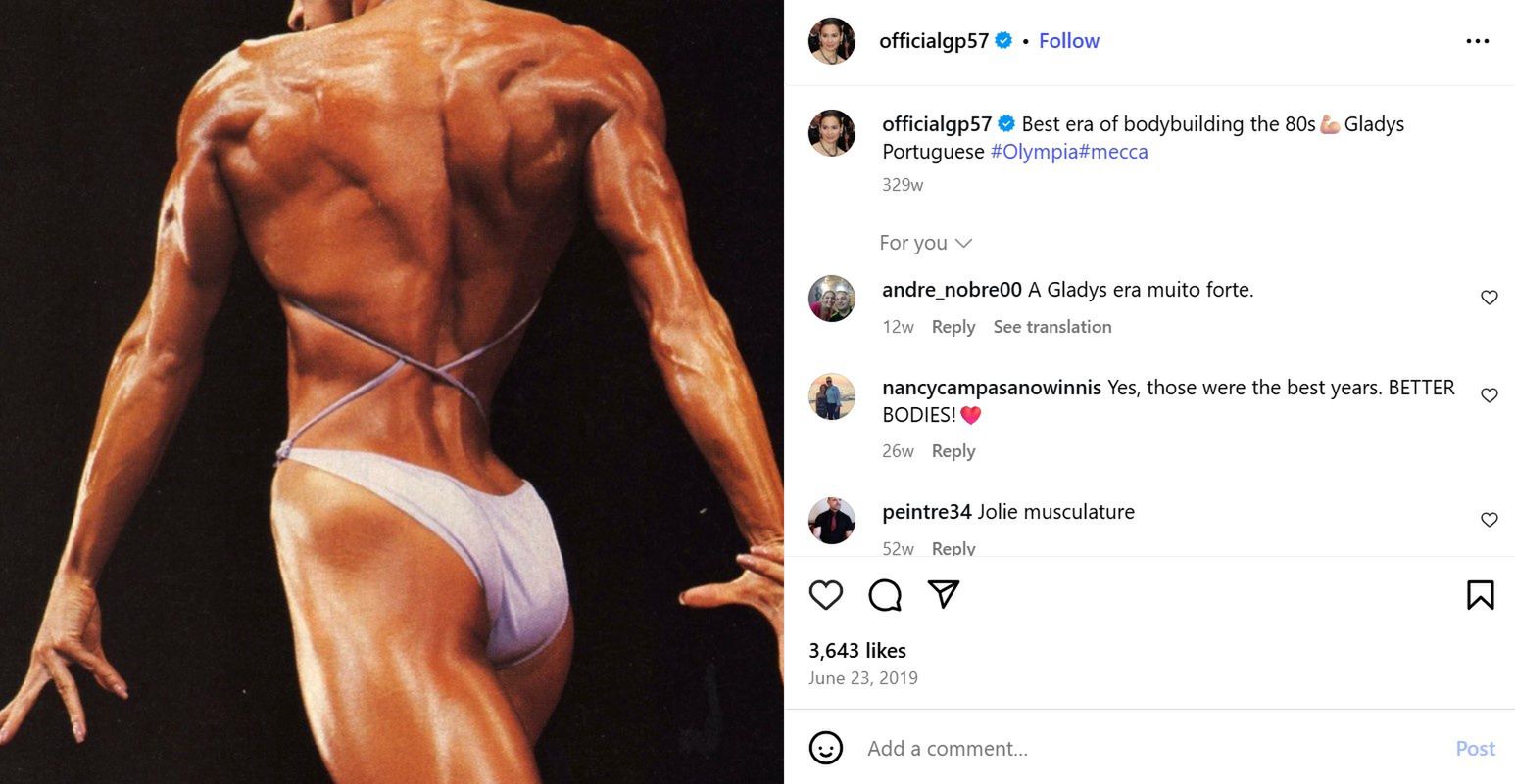 Gladys Portugues podczas konkursu Ms. Olympia.