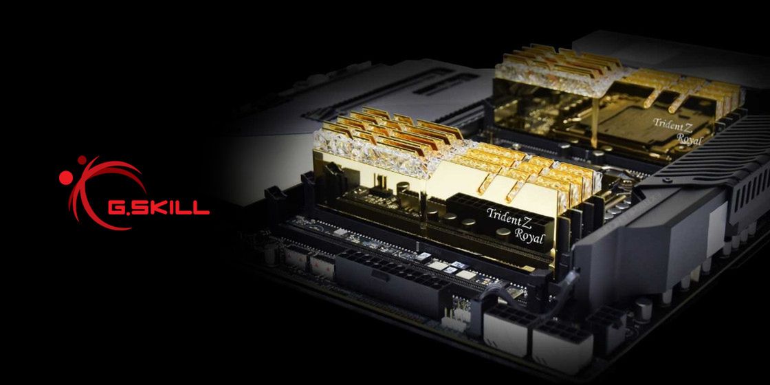 G.SKILL Trident Z Royal Gold w wersji DDR4-4300MHz i 4000MHz.