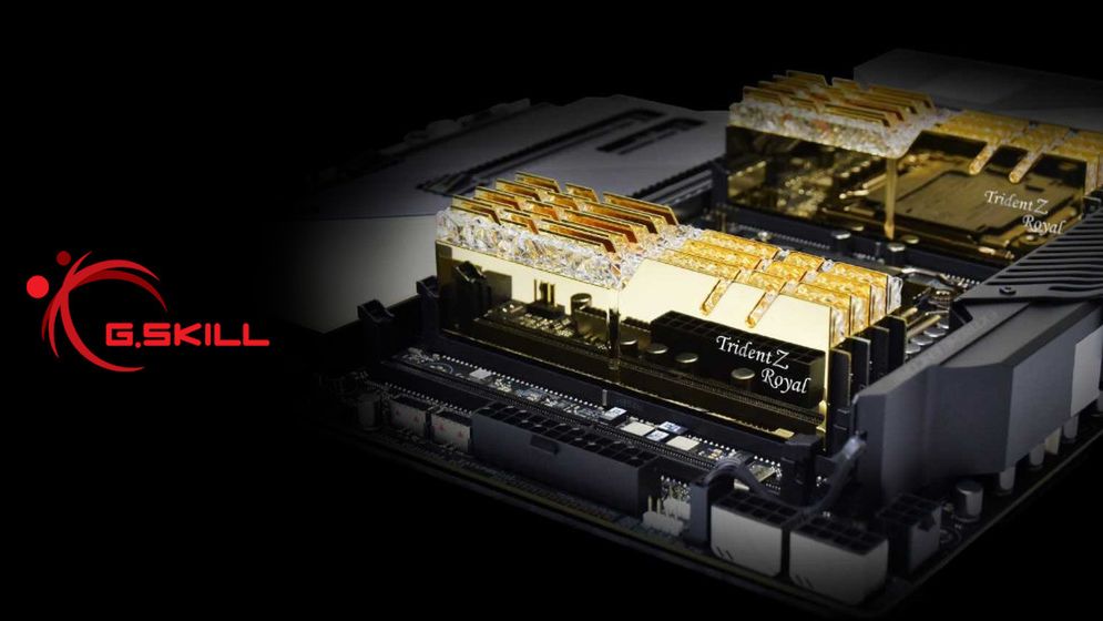 G.SKILL Trident Z Royal Gold w wersji DDR4-4300MHz i 4000MHz.
