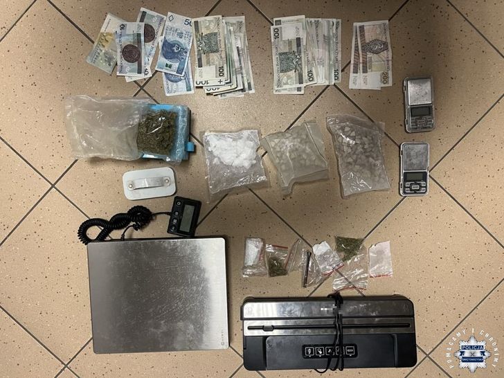 Ponad 160 gramów narkotyków i 400 tabletek MDMA. Zatrzymanie w centrum Kielc