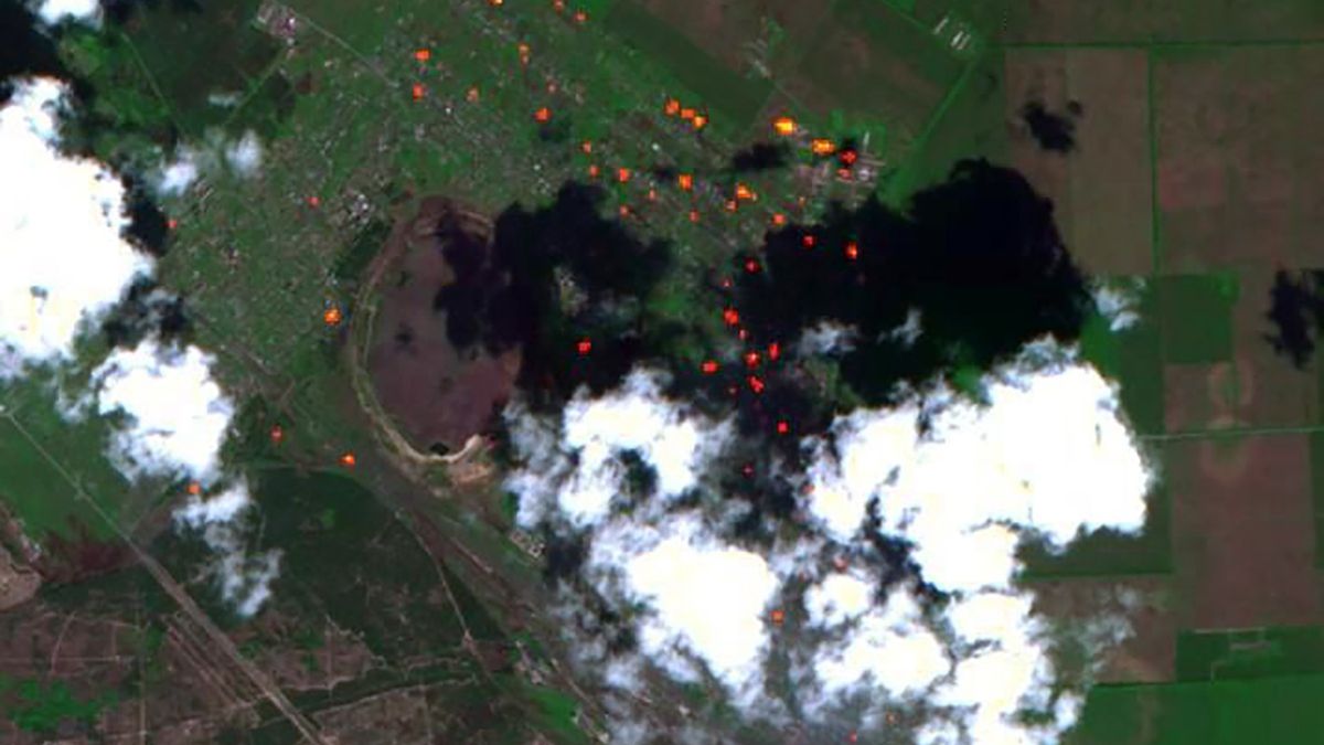 Eksplozje w Donbasie sfotografowano z satelity ESA