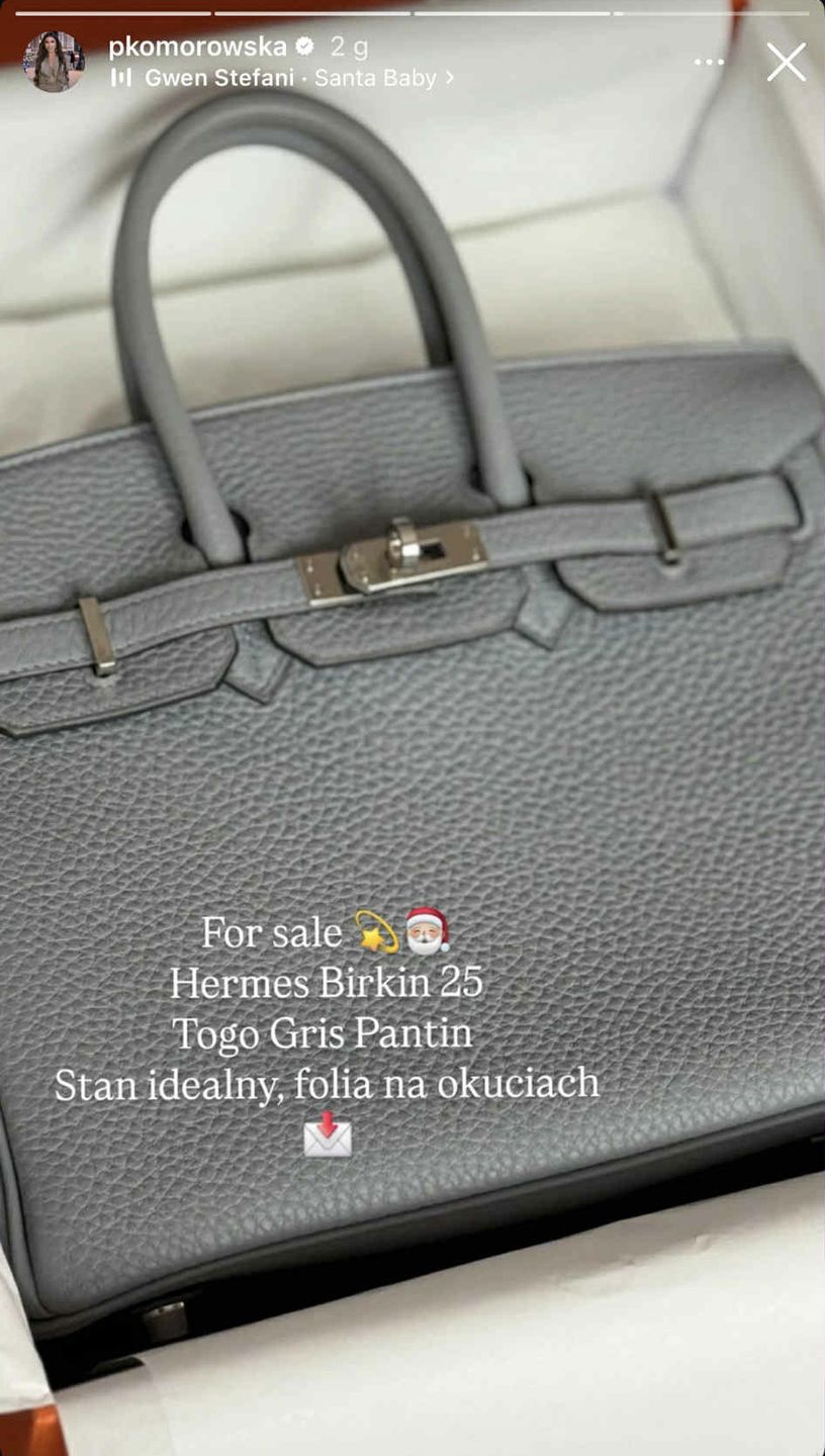 Patrycja Komorowska sprzedaje torebkę Birkin