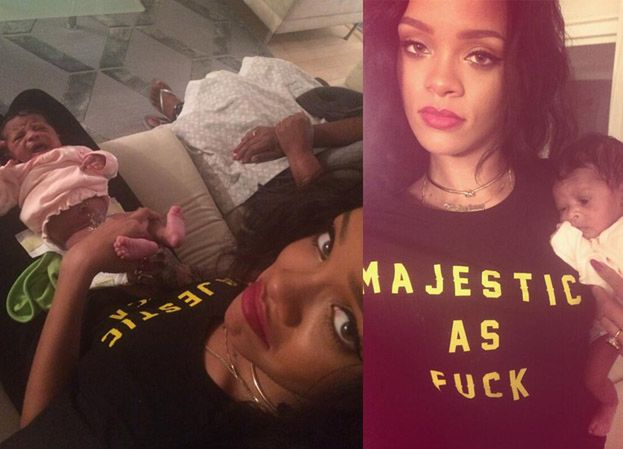Rihanna przewija noworodka… (ZDJĘCIA) 