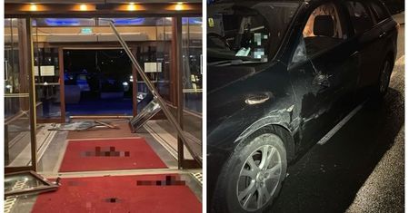 36-letni Anglik wjechał autem do hotelu w Karpaczu. Są zdjęcia