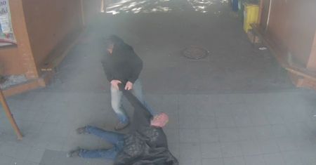 Brutalne sceny w Kielcach. Wszystko nagrał monitoring