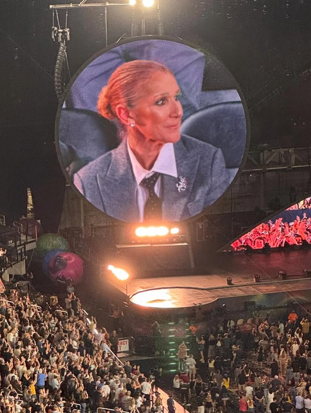 Celine Dion na koncercie zespołu Coldplay