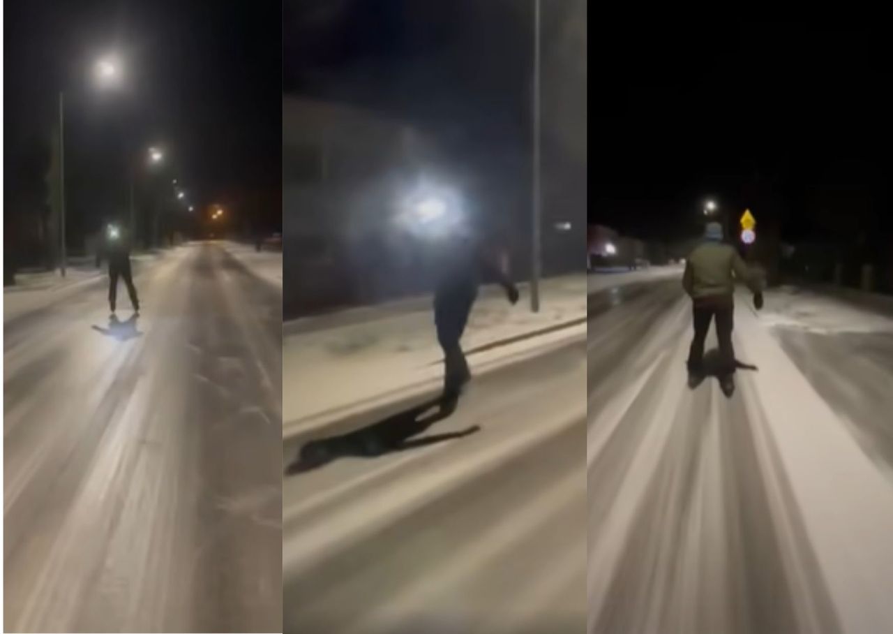 Zima zaatakowała Polskę. Nagranie z Grodziska hitem sieci