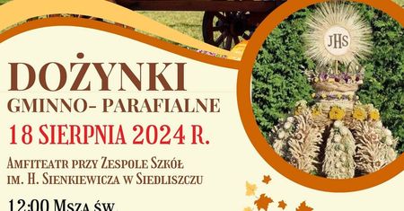 Dożynki w Siedliszczu 2024. Gwiazdą imprezy D-Bomb. Zobacz godzinowy program